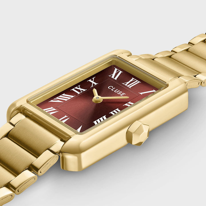 Orologio Donna CLUSE Belisenna Dorato con Quadrante Marrone Mocha