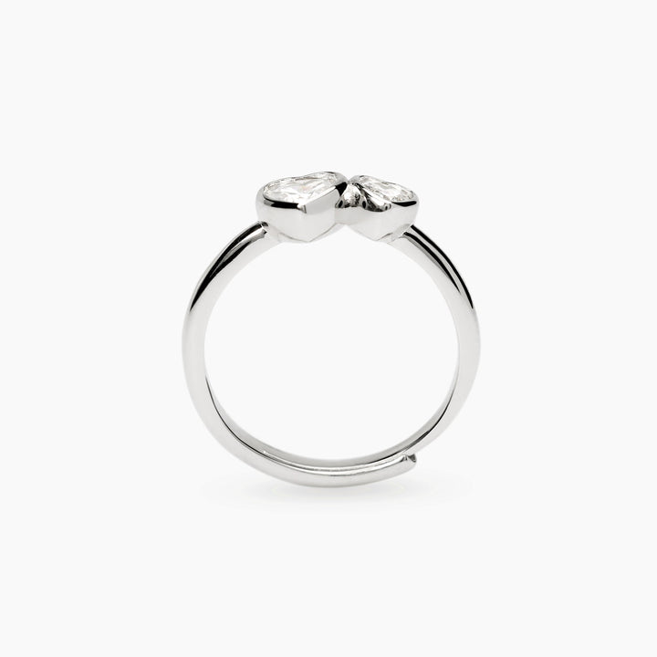 Anello SIAMO NOI con cuori di zirconi