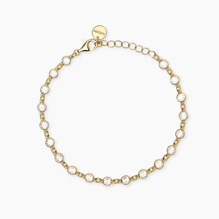 Bracciale SPOTLIGHT dorato con punti luce in zirconi
