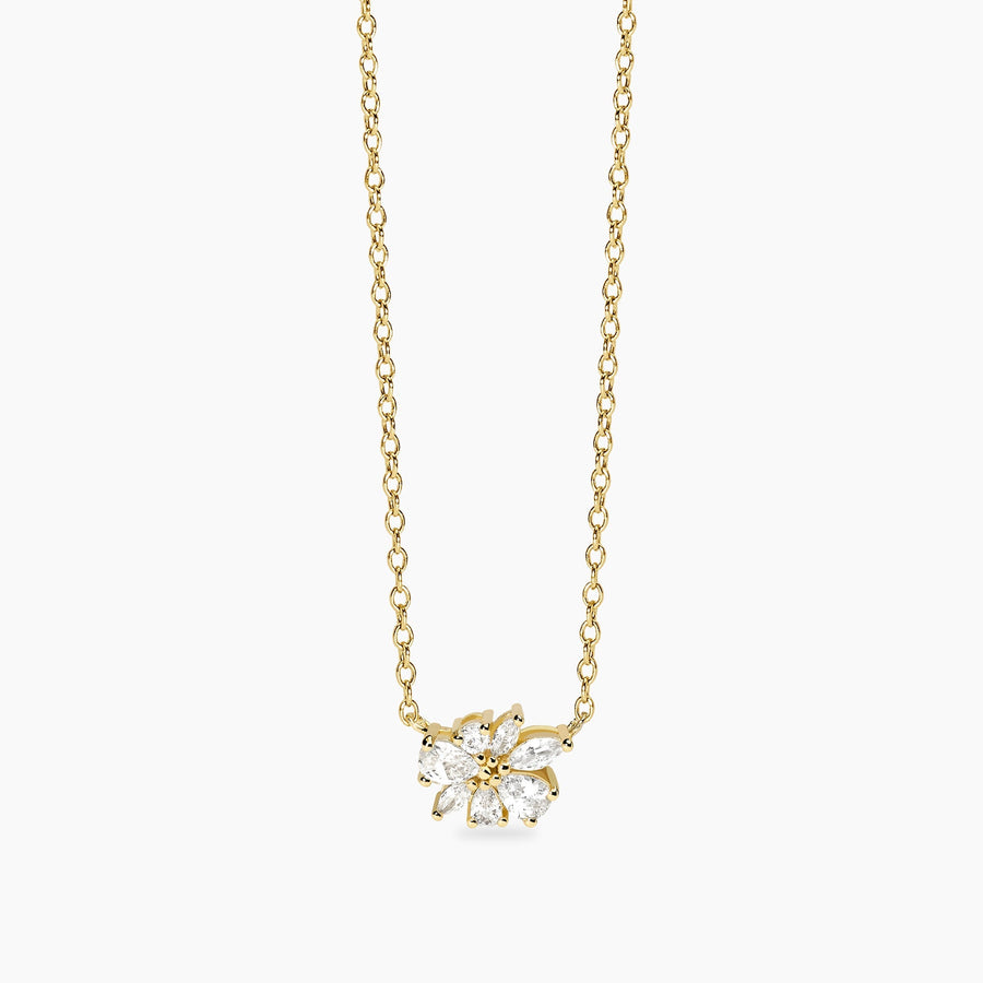 Girocollo FIOR DI STELLE dorato con ciondolo di zirconi