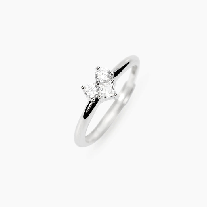 Anello PRIMO AMORE con punti luce princess