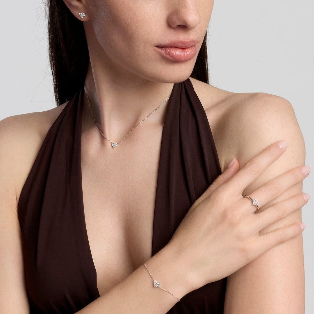Girocollo PRIMO AMORE con zirconi princess
