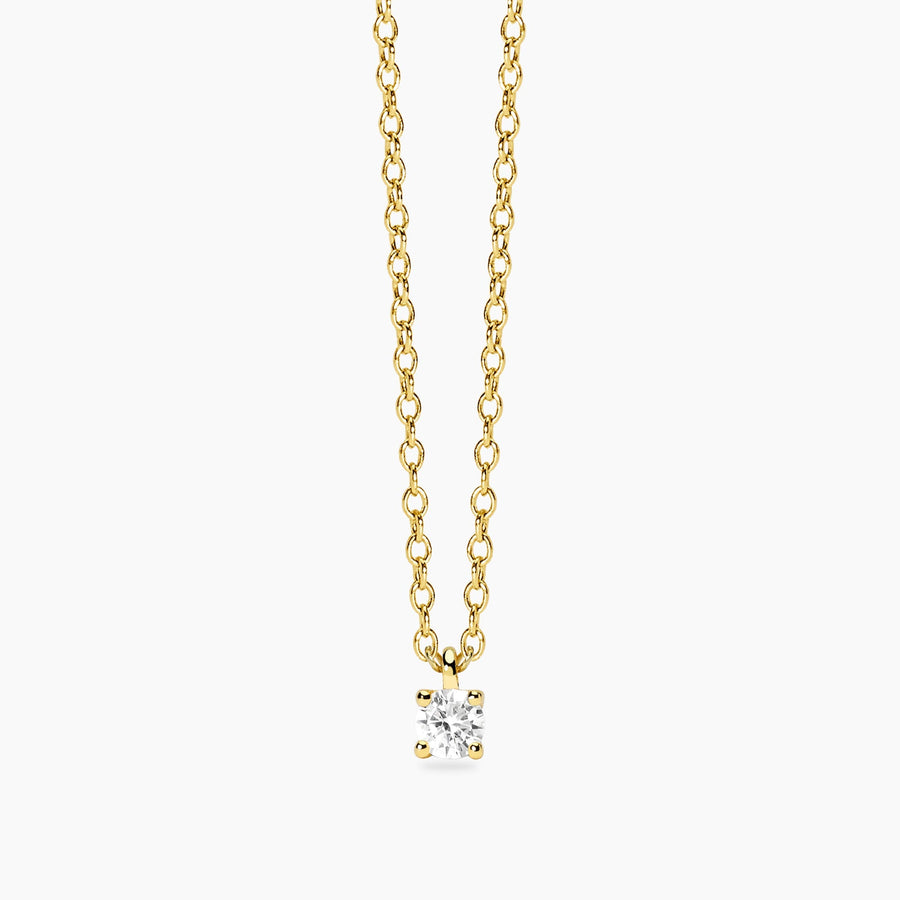 Girocollo SHINY dorato con punto luce da 4 mm