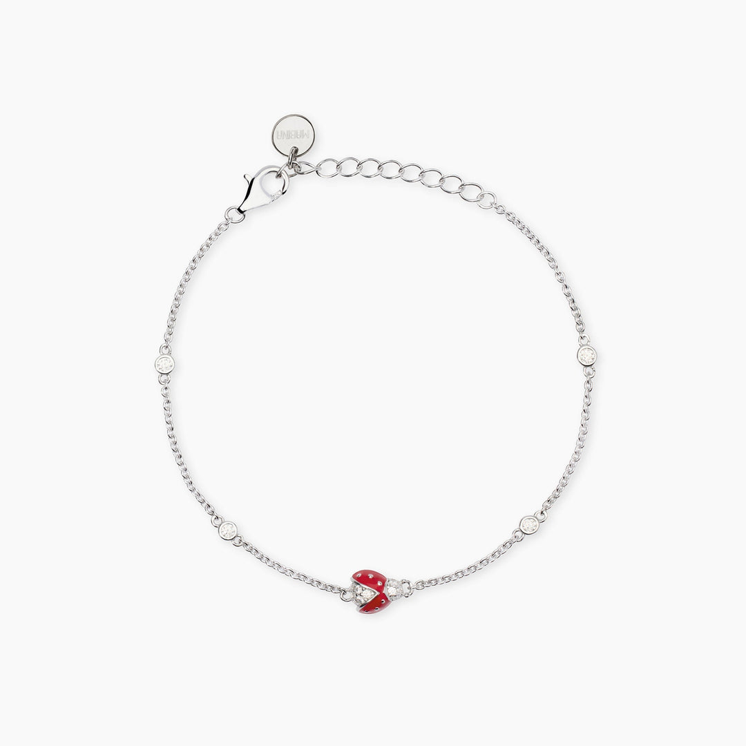 Bracciale COCCINELLE con coccinella smaltata e zirconi