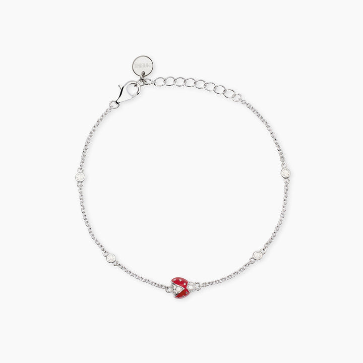 Bracciale COCCINELLE con coccinella smaltata e zirconi