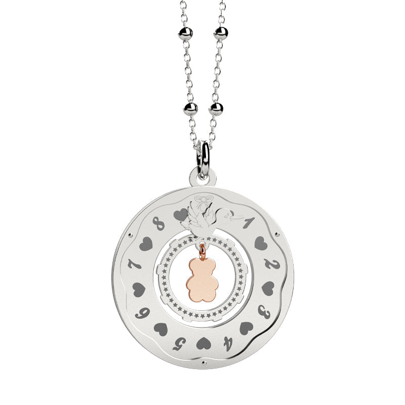 Orologio della Vita con ghiera in argento: le 40 settimane dell&
