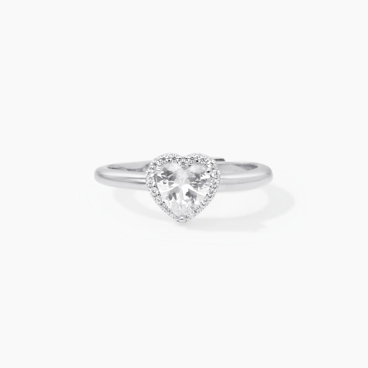 Anello solitario LOVE AFFAIR con zircone a cuore