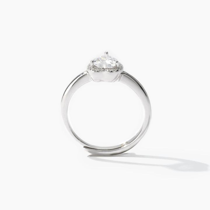 Anello solitario LOVE AFFAIR con zircone a cuore