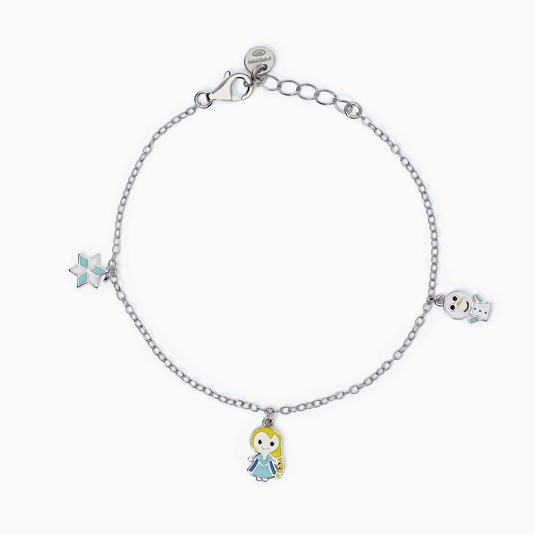 Bracciale da bambina FANTASY con ciondoli invernali smaltati
