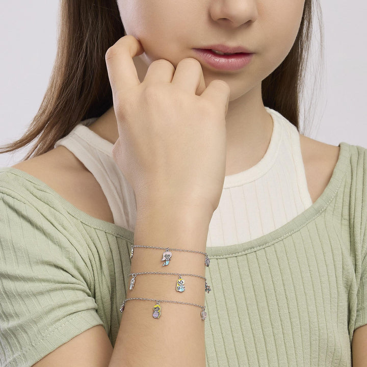 Bracciale da bambina FANTASY con ciondoli invernali smaltati