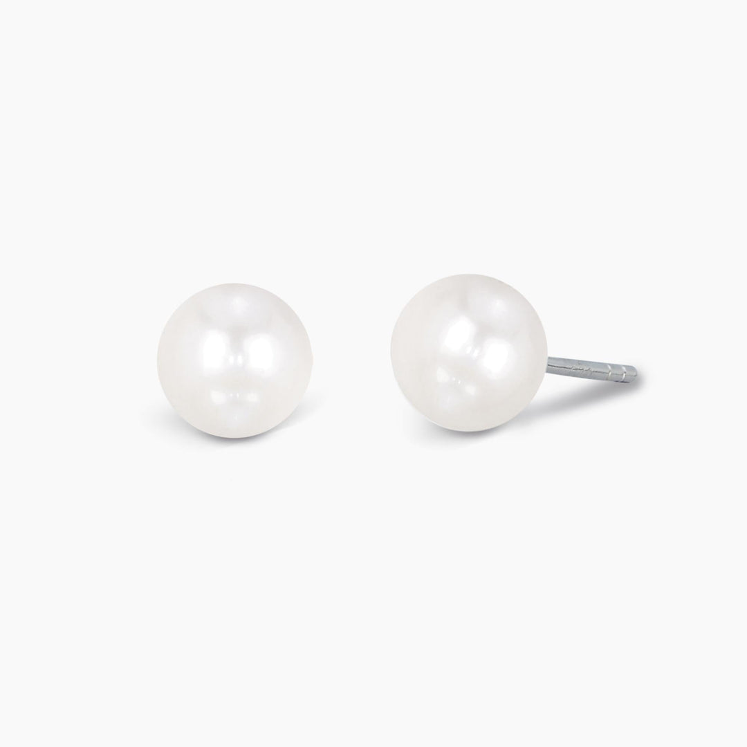 Orecchini a lobo EVER con perla coltivata da 8 mm