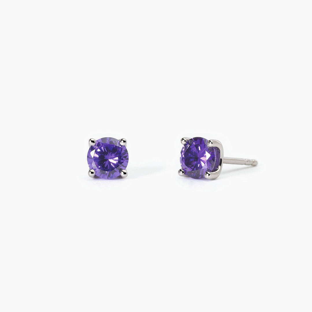 Mabina - Orecchini in argento con zirconi viola SHINY