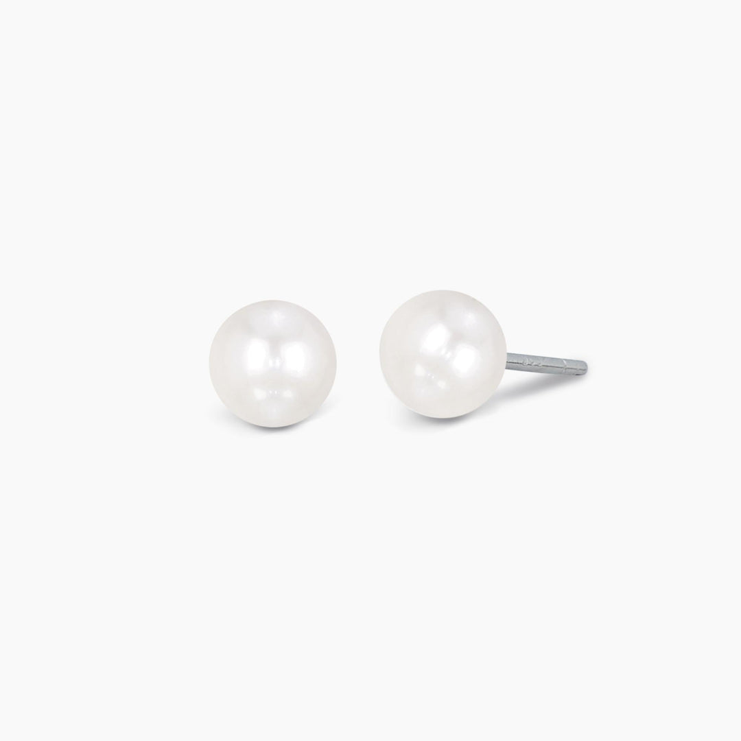 Orecchini a lobo EVER con perla coltivata da 6 mm
