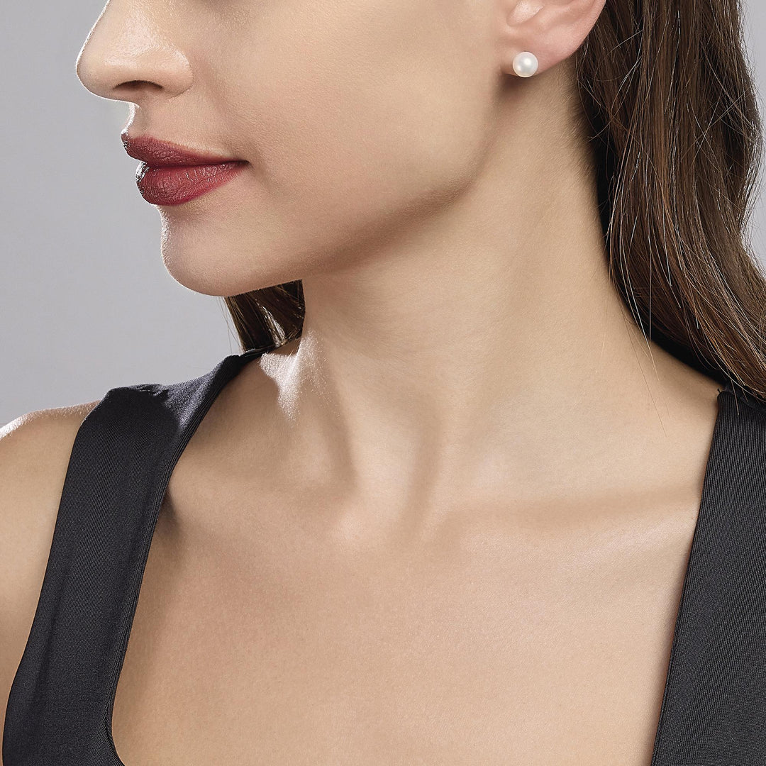 Orecchini a lobo EVER con perla coltivata da 6 mm