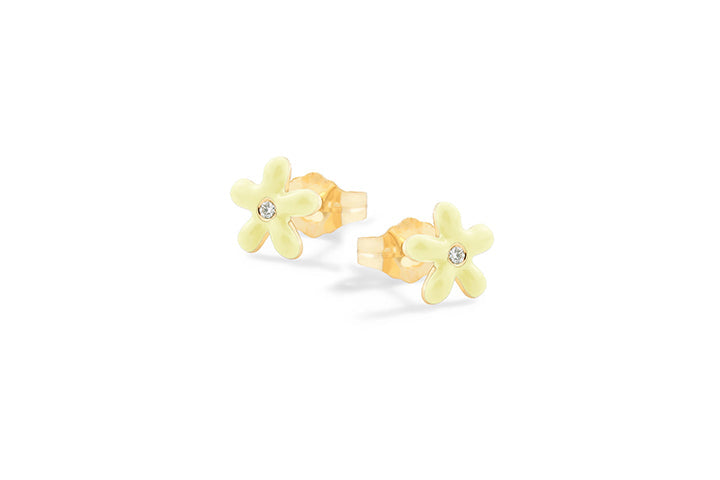 Orecchini margherite gialle in argento 925