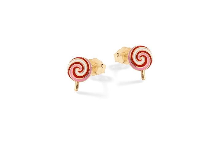 Orecchini lecca lecca in argento 925