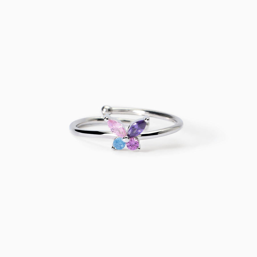 Anello da bambina SECRET GARDEN con farfalla colorata