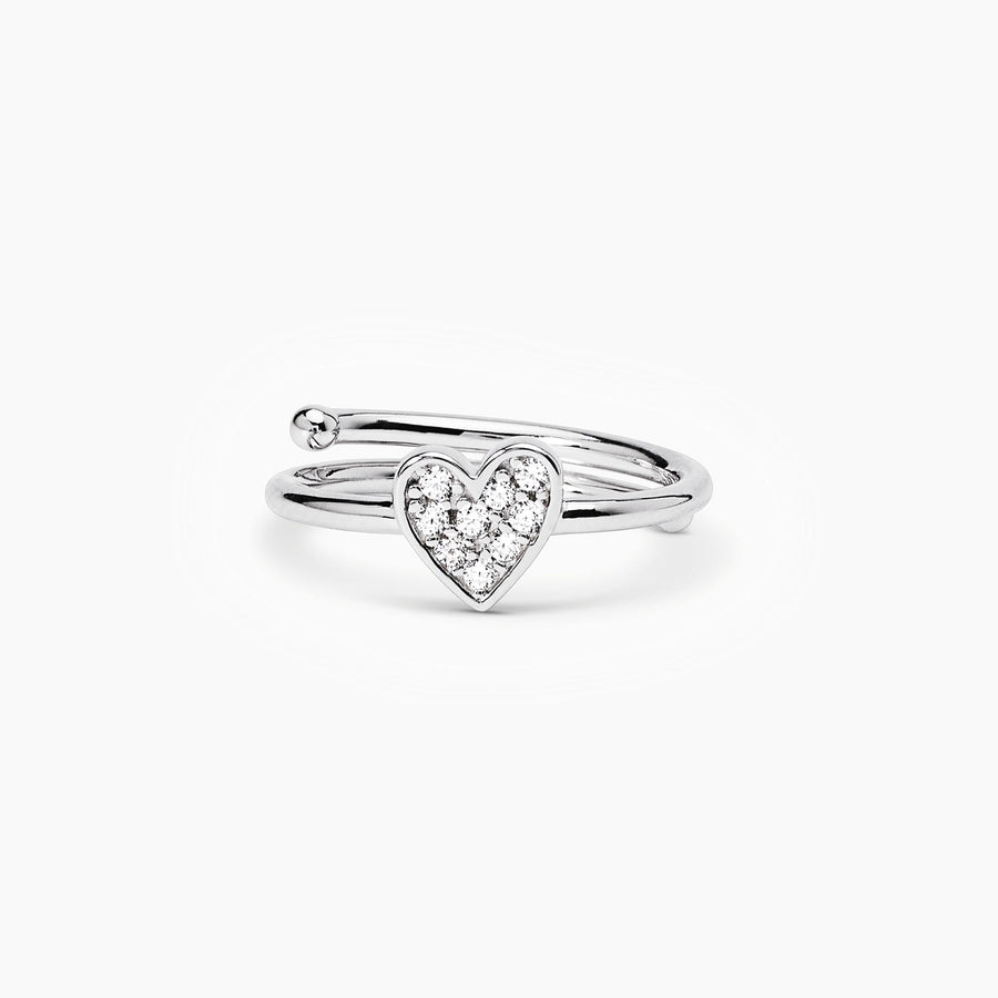 Anello da bambina MON AMOUR con cuore in pavé di zirconi
