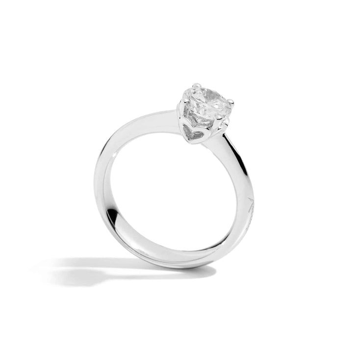 Anello Recarlo Anniversary Solitario in Oro Bianco con Diamante 0,61 ct
