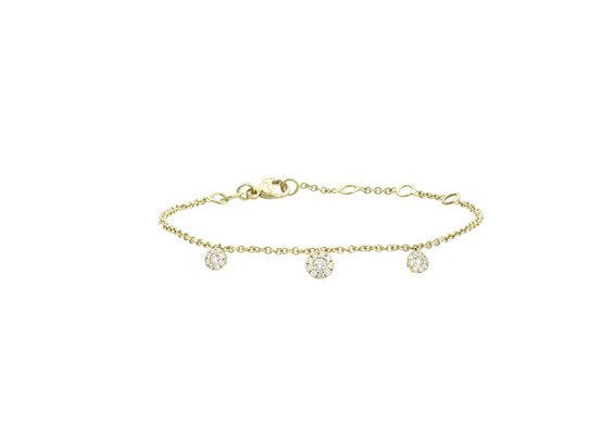 Bracciale Recarlo Anniversary Glam in Oro Giallo con Diamanti 0,27 ct