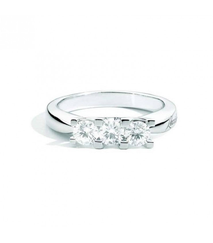 Anello Recarlo Maria Teresa Trilogy in Oro Bianco con Diamanti 0,70 ct