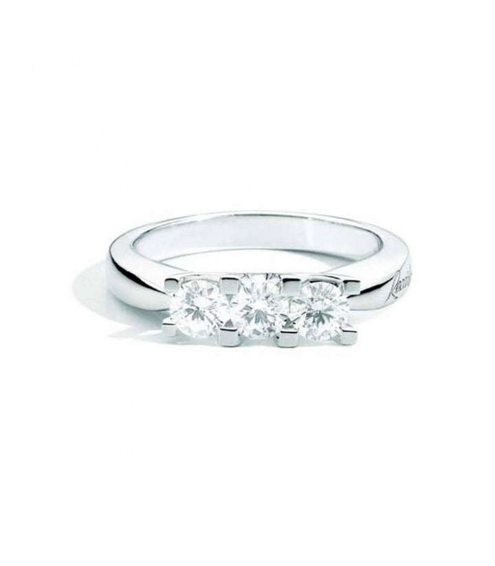 Anello Recarlo Maria Teresa Trilogy in Oro Bianco con Diamanti 0,70 ct