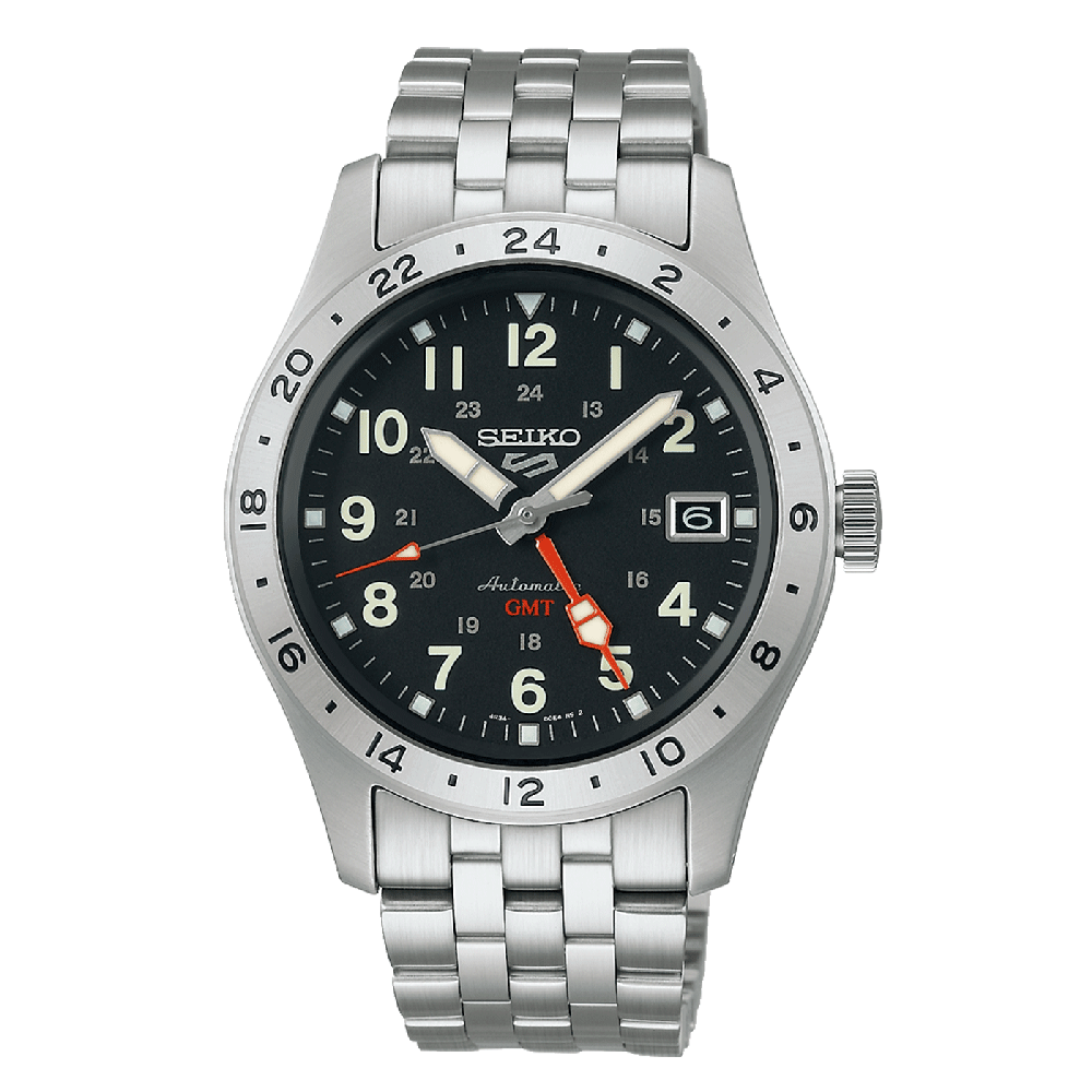 Seiko - Orologio Automatico da uomo Seiko 5 GMT Automatic 100M – Gioielleria Deiana Seiko - Orologio Automatico da uomo Seiko 5 GMT Automatic 100M – Gioielleria Deiana