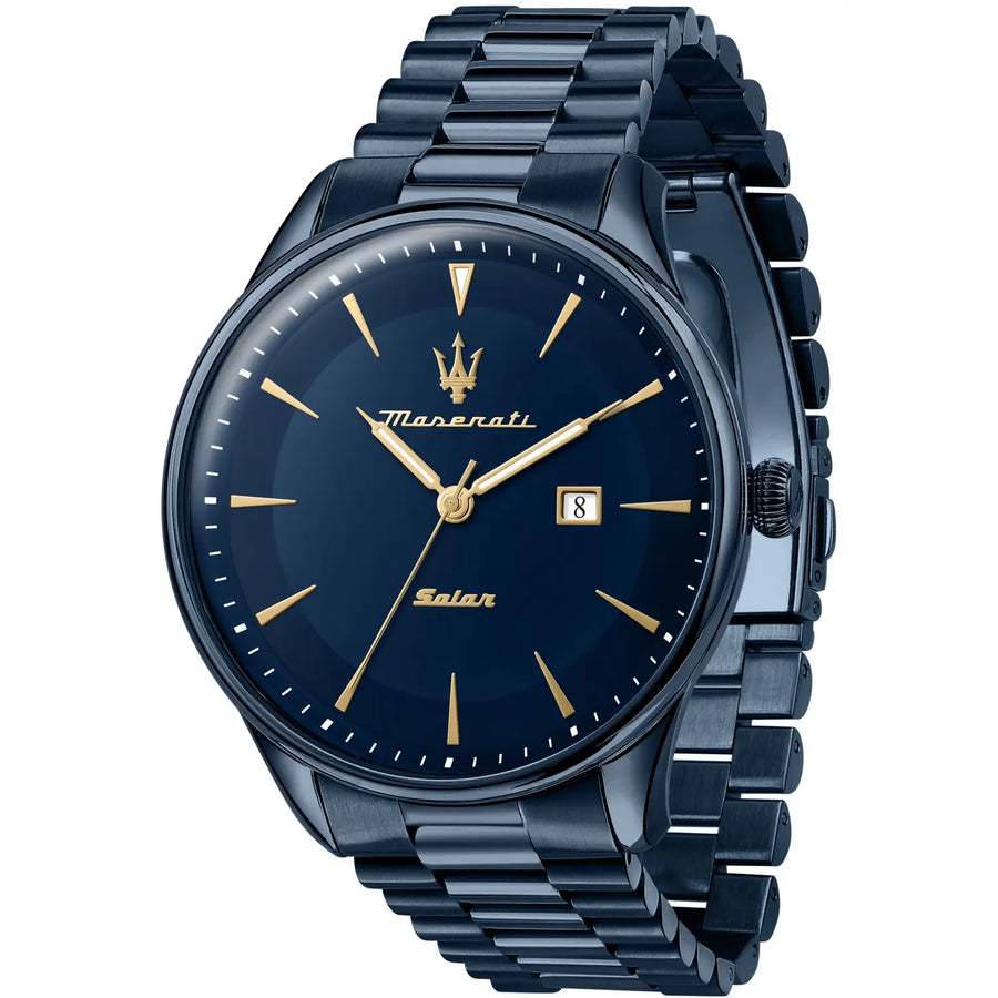 Maserati - Orologio solo tempo uomo Maserati Solar Blue