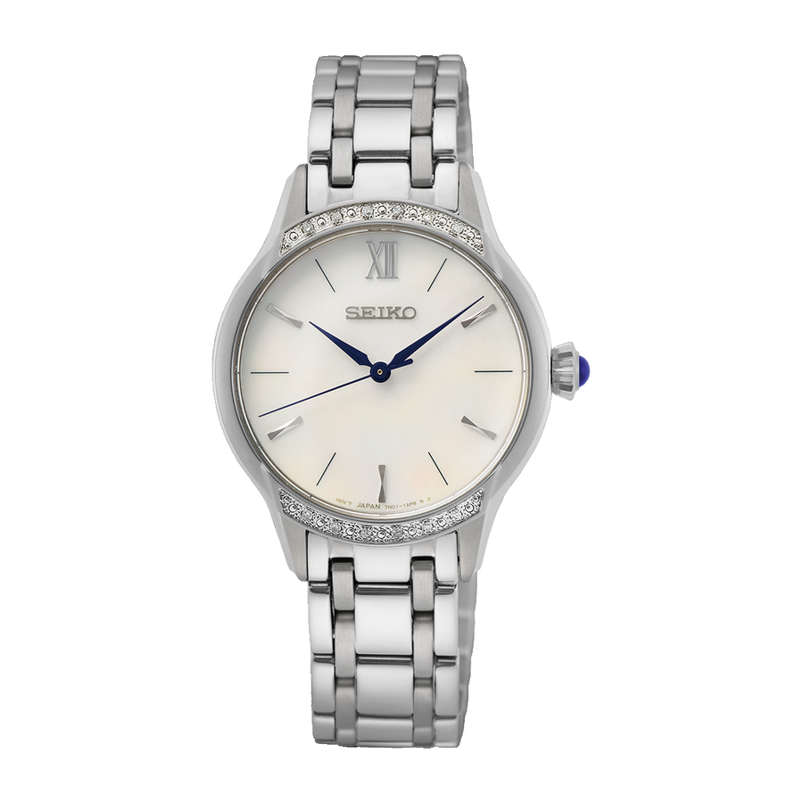 Seiko - Orologio solo tempo Seiko Lady Classic 30mm Diamanti