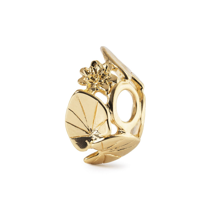 Trollbeads Bead Abbraccio di Ninfea placcato oro
