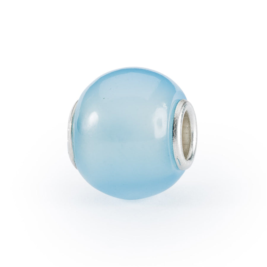 Trollbeads Bead Agata Blu Chiaro Rotonda