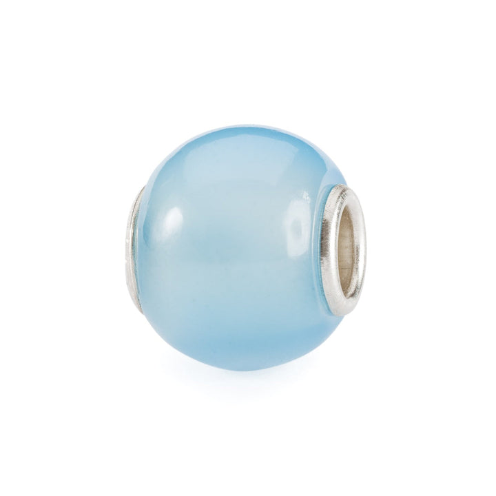 Trollbeads Bead Agata Blu Chiaro Rotonda - dettaglio 1