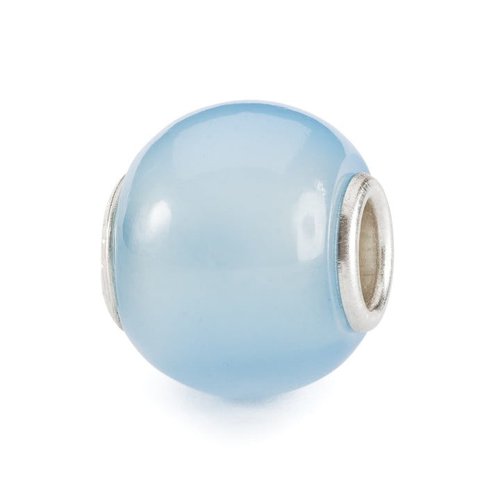 Trollbeads Bead Agata Blu Chiaro Rotonda - dettaglio 2