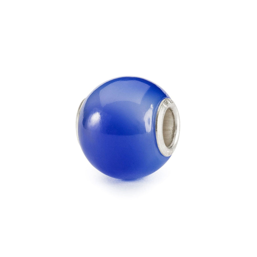 Trollbeads Bead Agata Blu Scuro Rotonda
