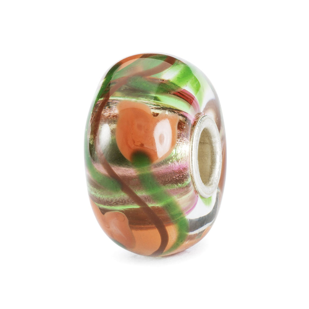 Trollbeads Bead Amore in Fiore - Vetro lavorato a mano