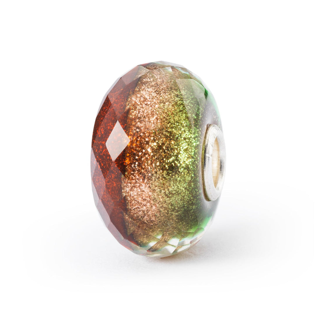 Trollbeads Bead Auguri dal Cuore sfaccettato - Vetro sfaccettato lavorato a mano