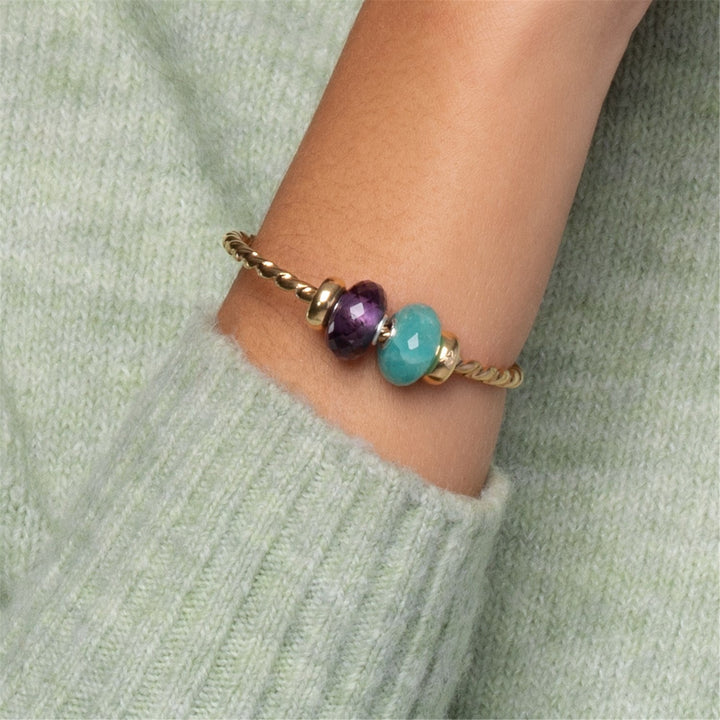 Trollbeads Bangle a Spirale Placcato Oro - dettaglio 1