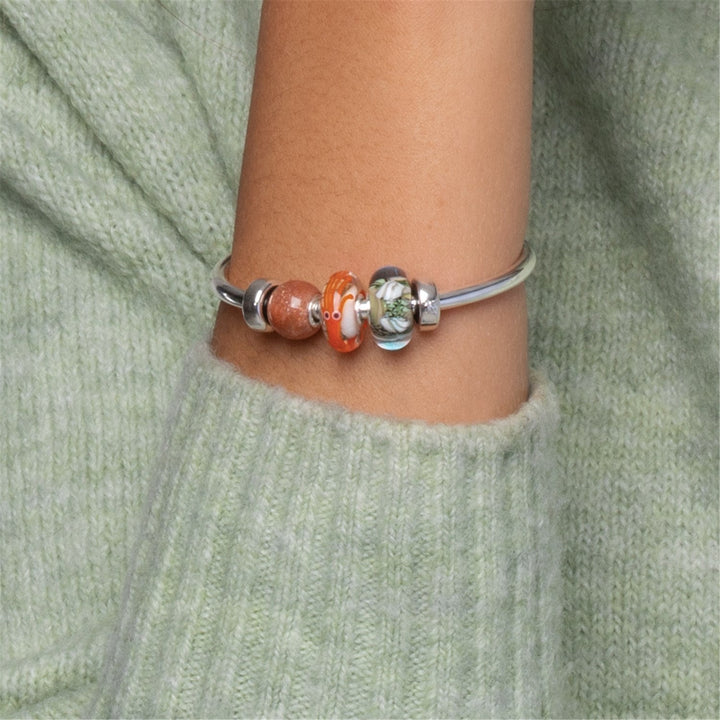 Trollbeads Bangle in Argento con 2 Stop Argento - dettaglio 3