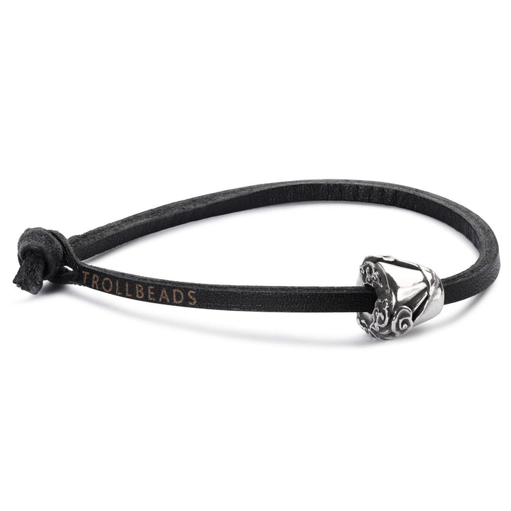 Trollbeads Bracciale di Pelle Nero - dettaglio 2