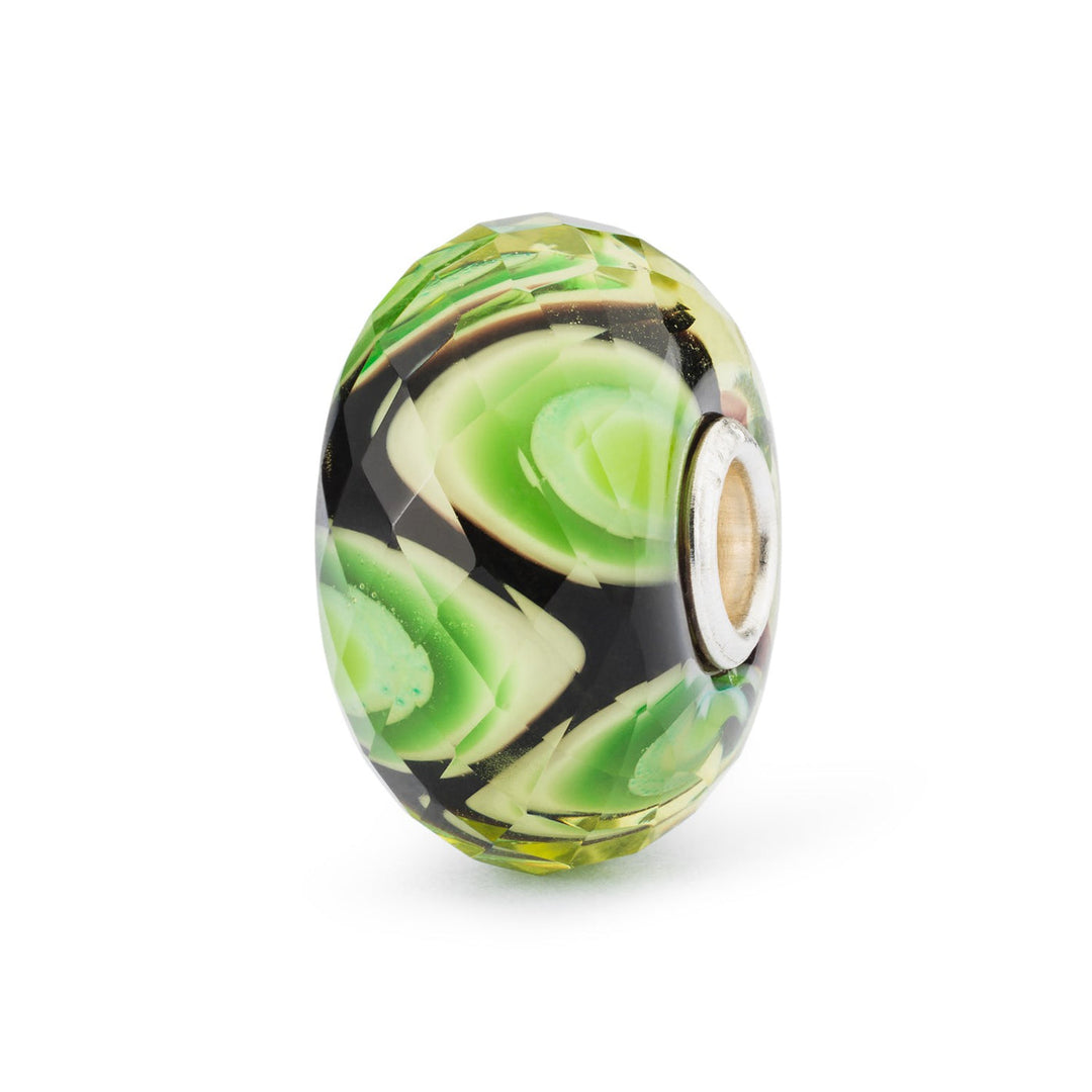 Trollbeads Bead Buon Compleanno 2023 sfaccettato - Vetro sfaccettato lavorato a mano