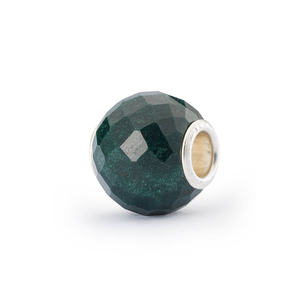 Trollbeads Bead Calcedonio Verde Rotondo Sfaccettato - Pietra naturale sfaccettata