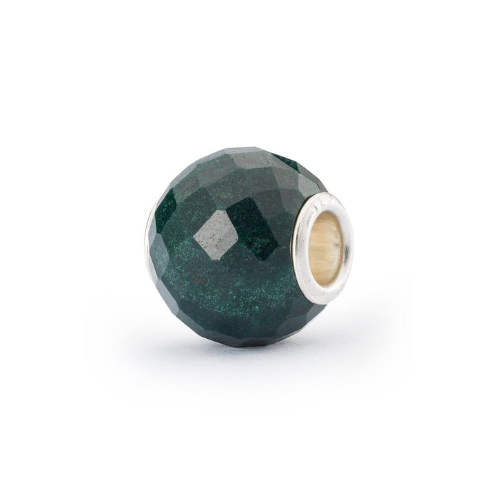 Trollbeads Bead Calcedonio Verde Rotondo Sfaccettato - Pietra naturale sfaccettata