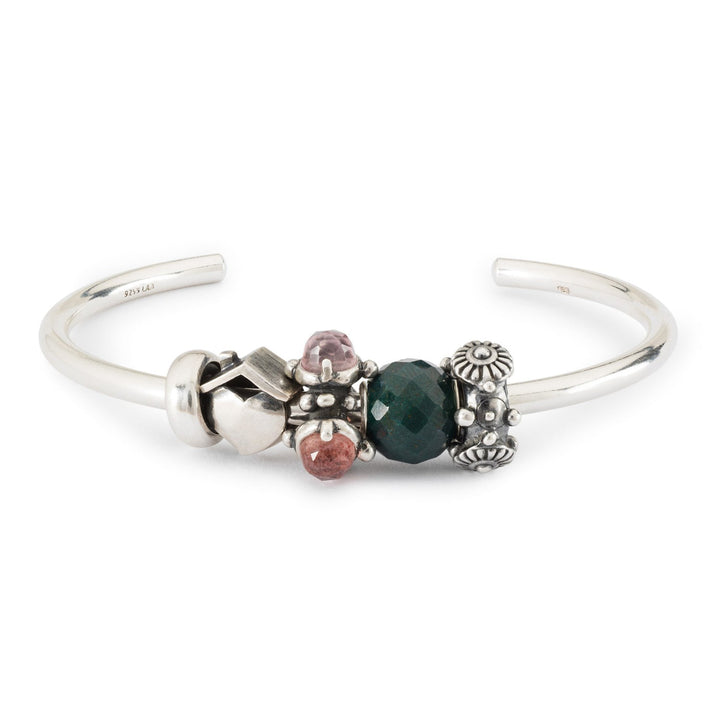 Trollbeads Bead Calcedonio Verde Rotondo Sfaccettato - dettaglio 2