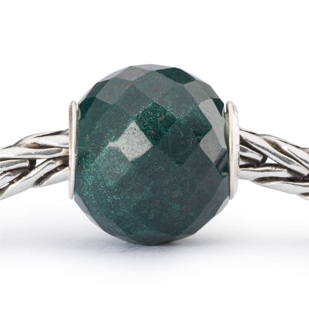 Trollbeads Bead Calcedonio Verde Rotondo Sfaccettato - dettaglio 3