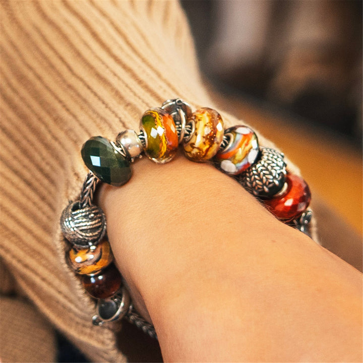 Trollbeads Bead Calcedonio Verde sfaccettato - dettaglio 2