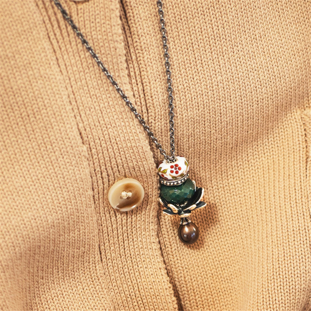 Trollbeads Bead Calcedonio Verde sfaccettato - dettaglio 3