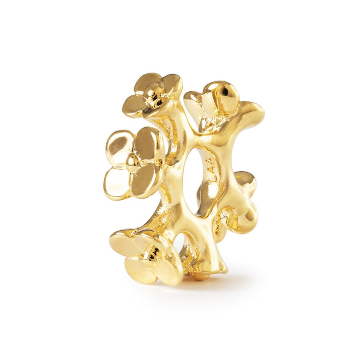 Trollbeads Bead Corona di Fiori, placcato oro - Argento 925 placcato oro 18 kt