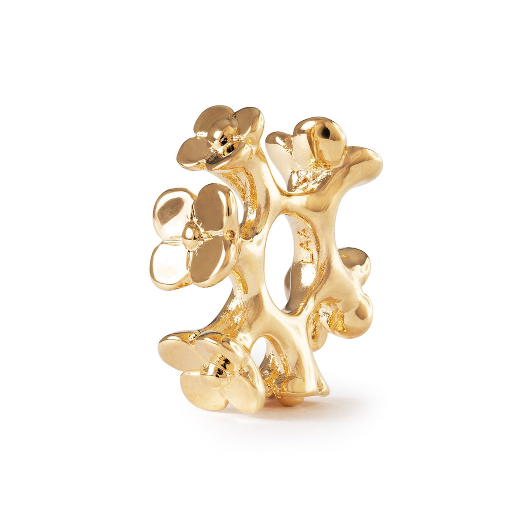 Trollbeads Bead Corona di Fiori, placcato oro - dettaglio 3