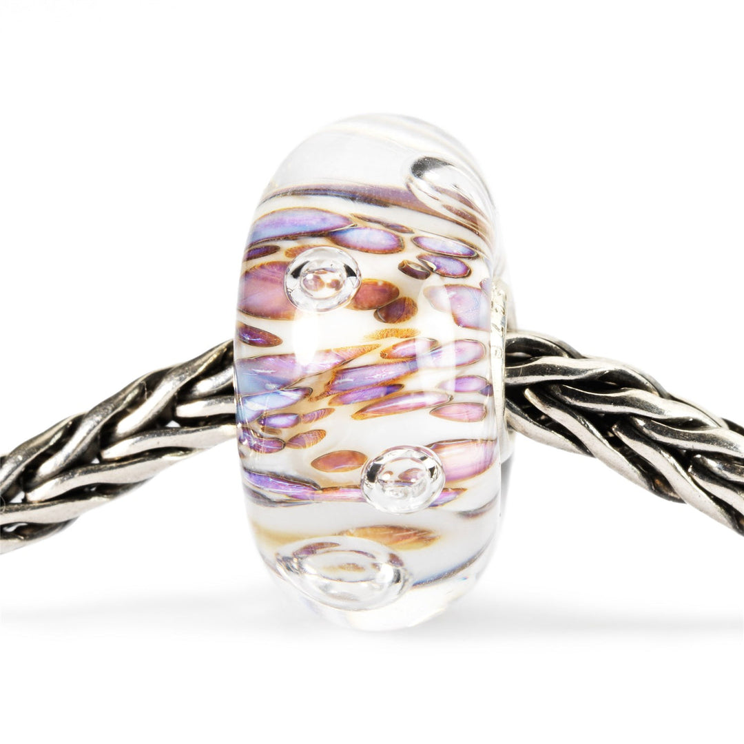 Trollbeads Bead Cresta di Bolle Viola - dettaglio 1