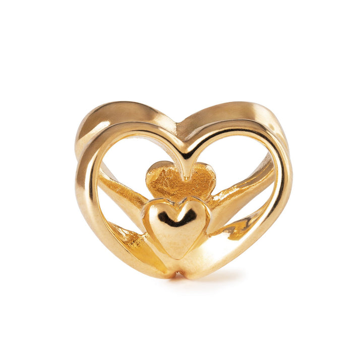 Trollbeads Bead Cuore a cuore, placcato oro - dettaglio 3